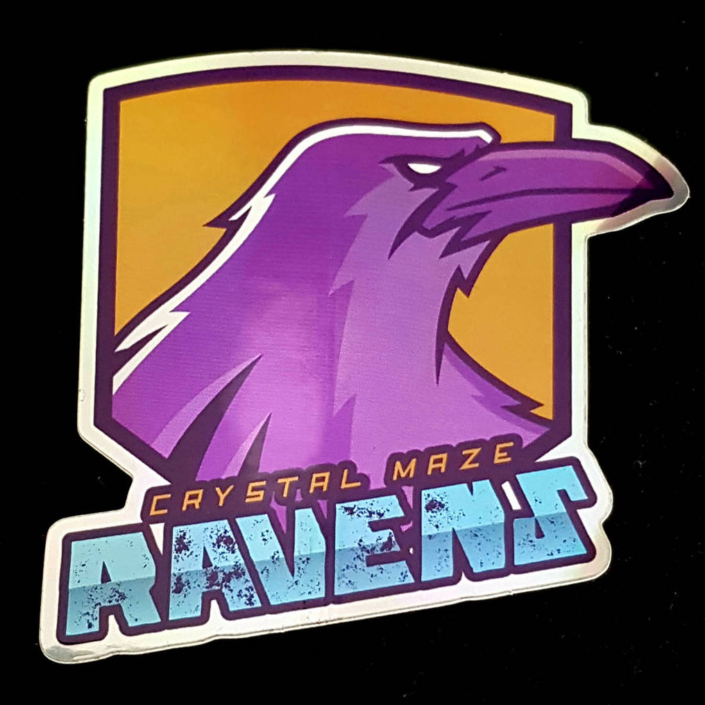 Crystal Maze Ravens Sticker